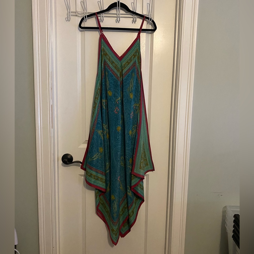 Anthropologie Holding Horses Silk Handkerchief Dress